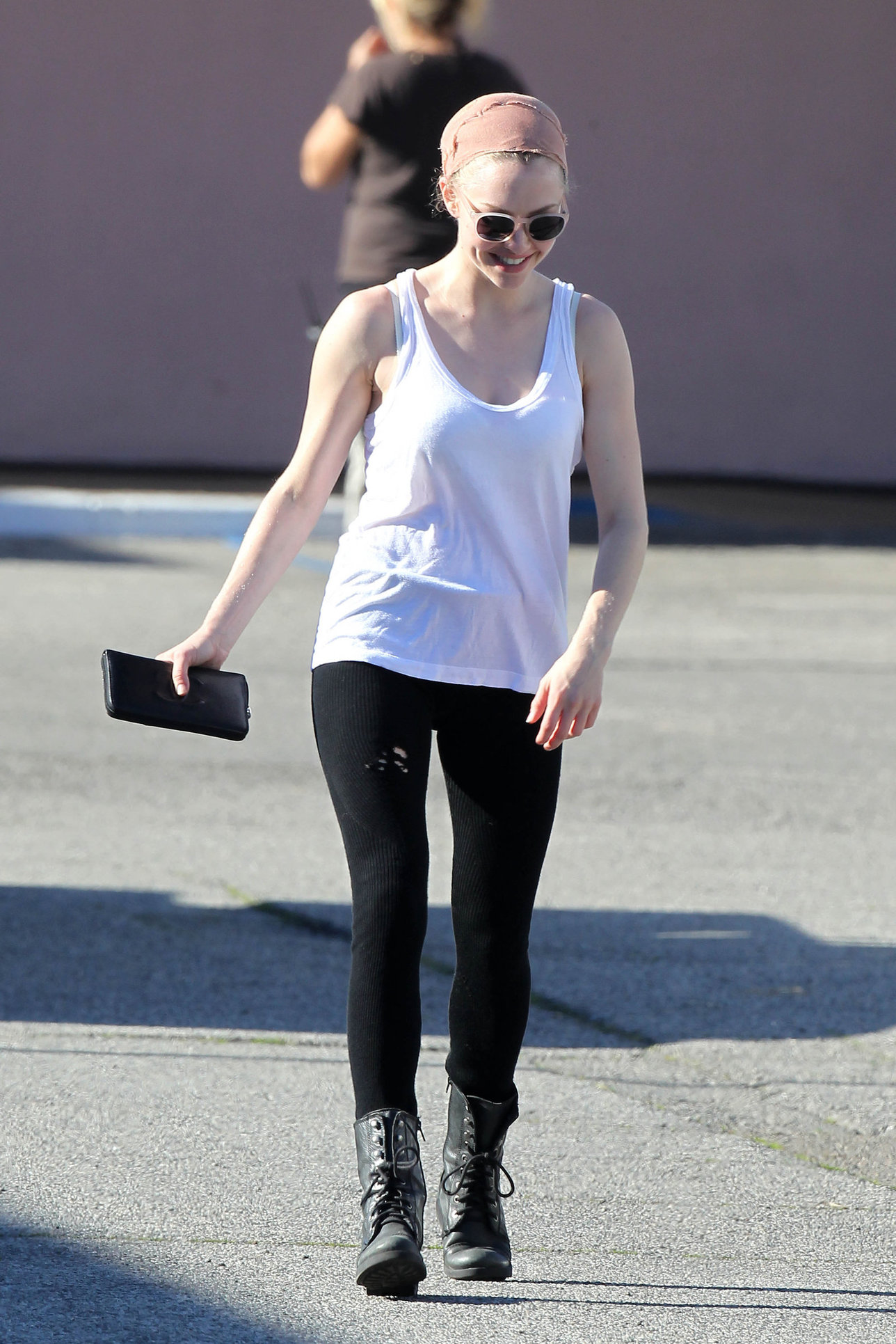 Amanda Seyfried on set of Lovelace in Los Angeles on January 5, 2012 