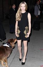 Amanda Seyfried outside the Ed Sullivan Theater in New York City 12/11/12 