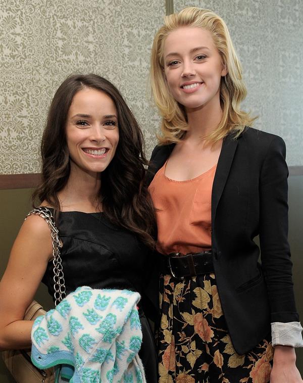 Amber Heard Belvedere Vodka and Krista Smith toast Vanity Fair's June 2011 Vanities in West Hollywood on May 14, 2011