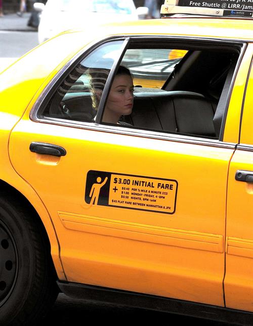Amber Heard out and about in New York 10/28/12