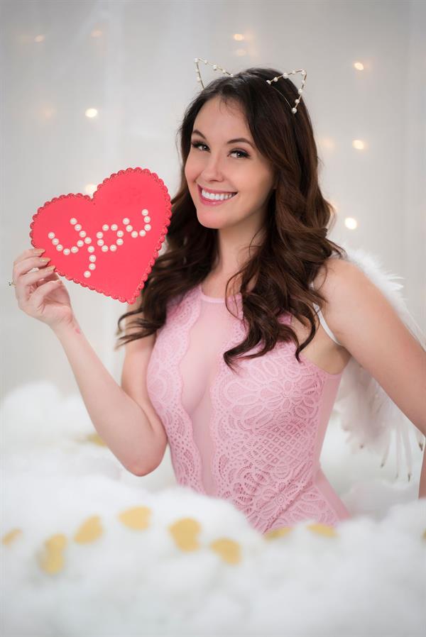 Meg Turney in her Valentine's Day outfit