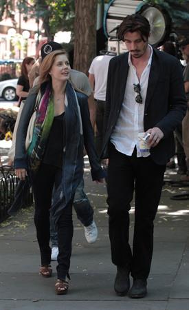 Amy Adams set of her new film Lullaby in New York on June 16, 2012