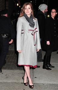 Amy Adams at  the Late Show With David Letterman on January 5, 2010