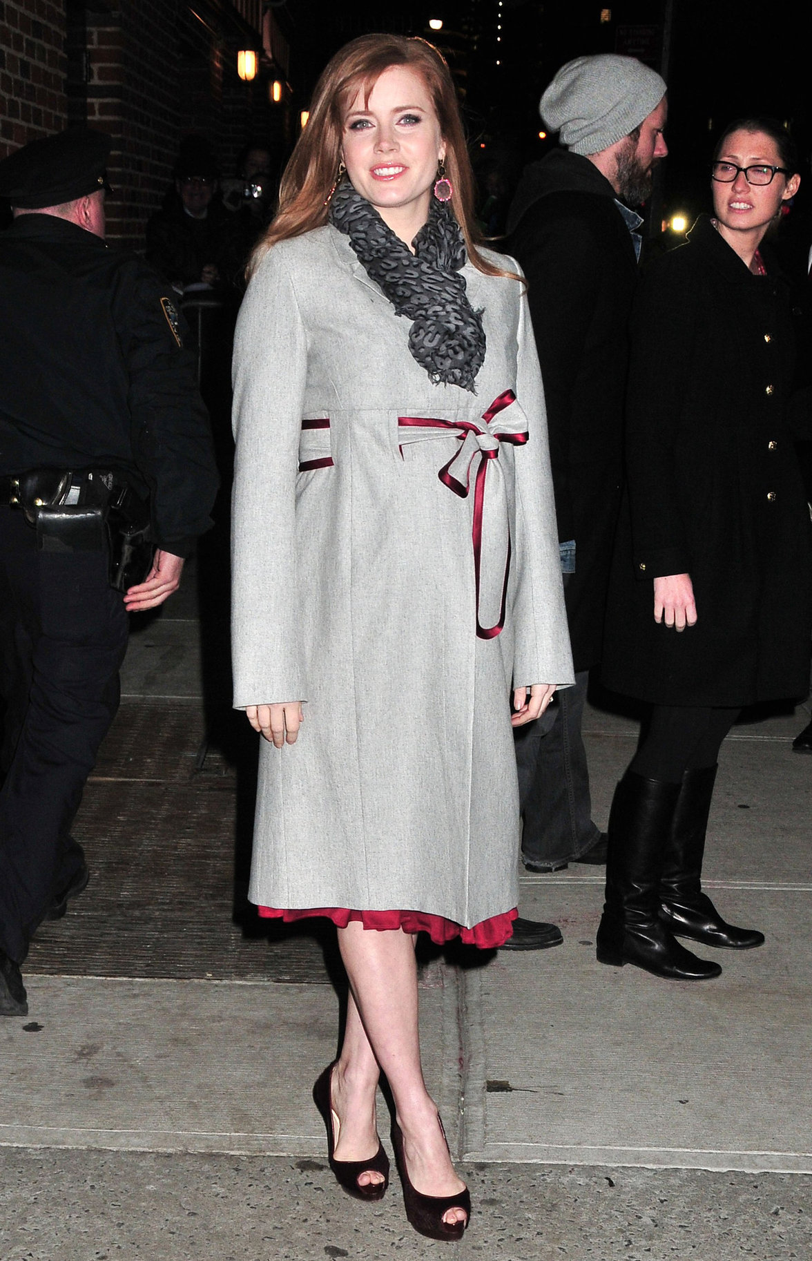 Amy Adams at  the Late Show With David Letterman on January 5, 2010