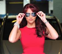 Amy Childs ITV studios in London on Aug 10, 2011 