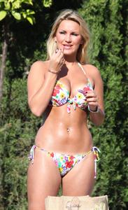 Amy Childs and Sam Faiers bikinis Marbella May 23, 2011 