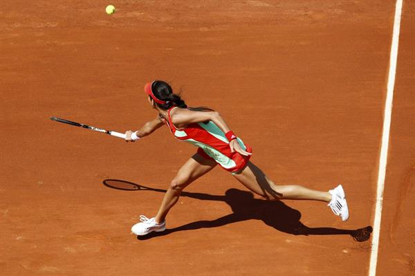 Ana Ivanovic at the 2012 French Open 1st round in Paris on May 27, 2012