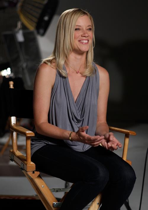 Amy Smart Voto Latino and Telemundos Mun2 shoot of United We Win Campaign on August 5, 2010