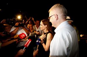 Angelina Jolie Adriatic Island of Brijuni Croatia on August 19, 2011 