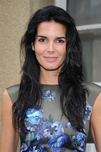 Angie Harmon Giambattista Valli fashion show at Paris Fashion Week on Sept 30, 2013 
