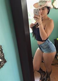 Angie Varona taking a selfie