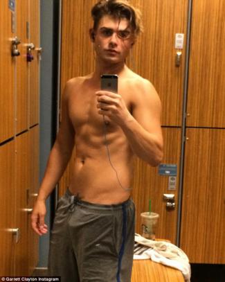 Garrett Clayton taking a selfie