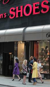 AnnaSophia Robb on the set of The Carrie Diaries in New York City on March 24, 2012