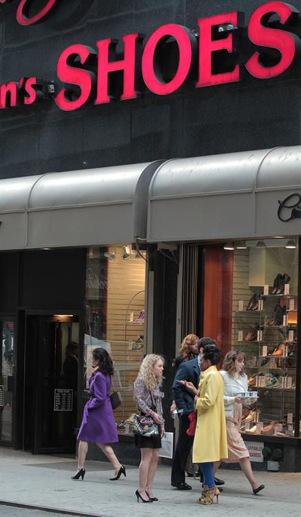 AnnaSophia Robb on the set of The Carrie Diaries in New York City on March 24, 2012