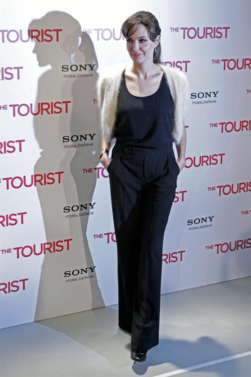 Angelina Jolie the Tourist Photocall in Madrid Spain on Dec 16, 2010 