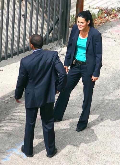 Angie Harmon - On the set of Rizolli & Isles in Los Angeles - June 13. 2012