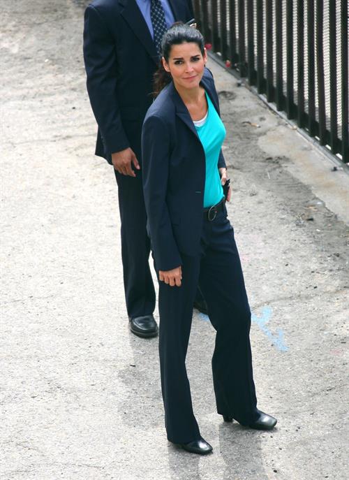 Angie Harmon - On the set of Rizolli & Isles in Los Angeles - June 13. 2012