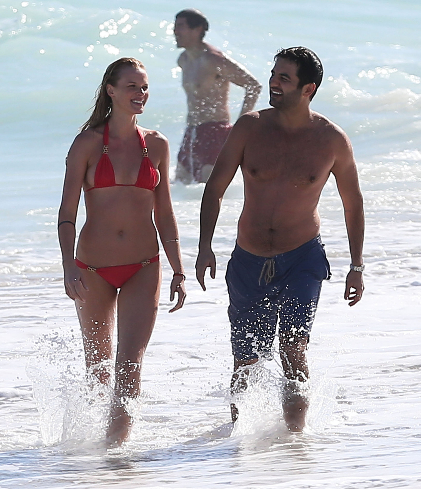 Anne Vyalitsyna bikini candids in Miami 11/22/12 