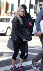 AnnaSophia Robb walking to the subway in Soho 11/11/12