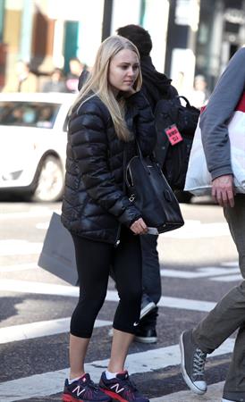 AnnaSophia Robb walking to the subway in Soho 11/11/12