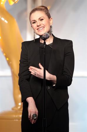 Anna Paquin attends the 33rd annual College Television Awards on April 31, 2012