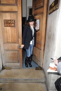 Anna Friel Leaving Vaudeville Theatre,London - October 27, 2012