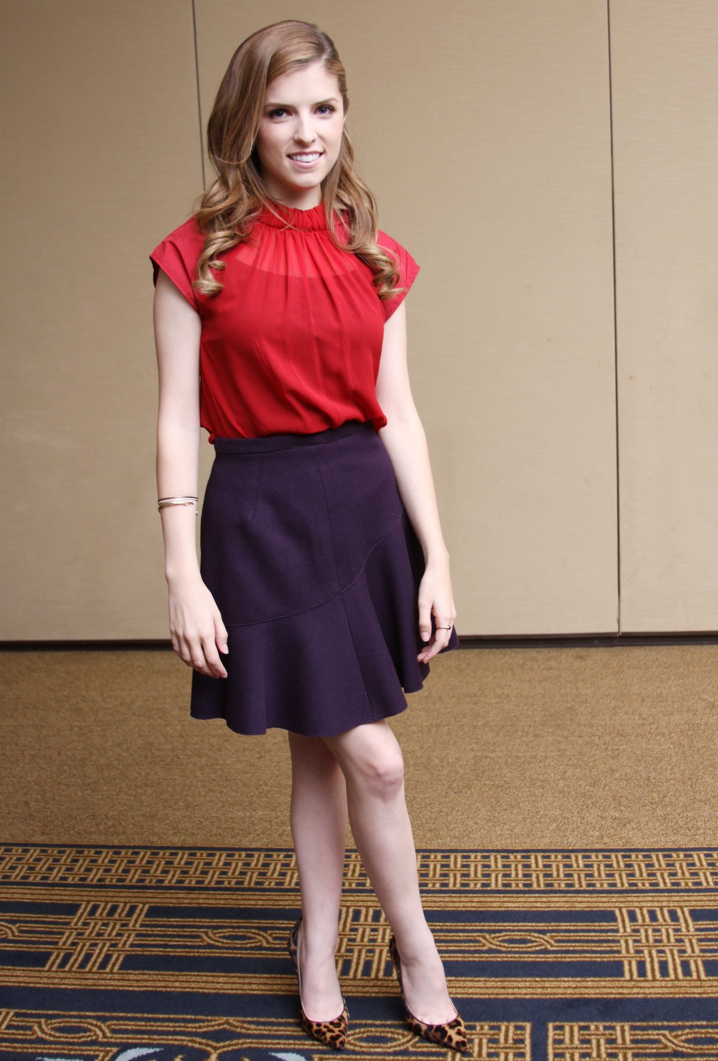 Anna Kendrick Munawar Hosain  End Of Watch  press conference portraits 9/10/12 