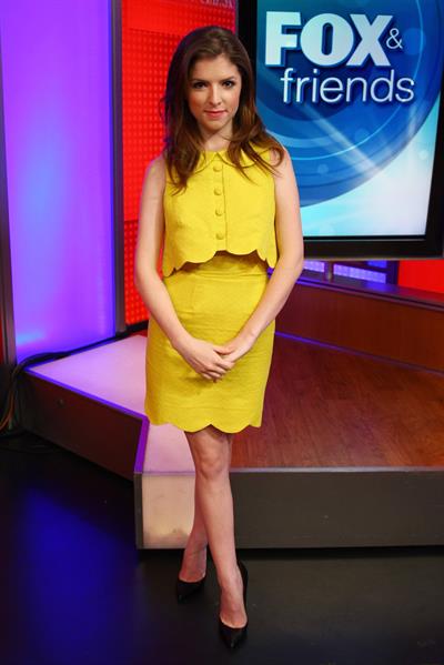 Anna Kendrick visiting Fox and Friends in New York City on September 26, 2011