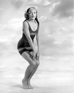 Leslie Parrish in a bikini