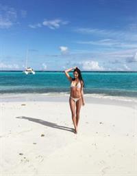 Julia Evans in a bikini