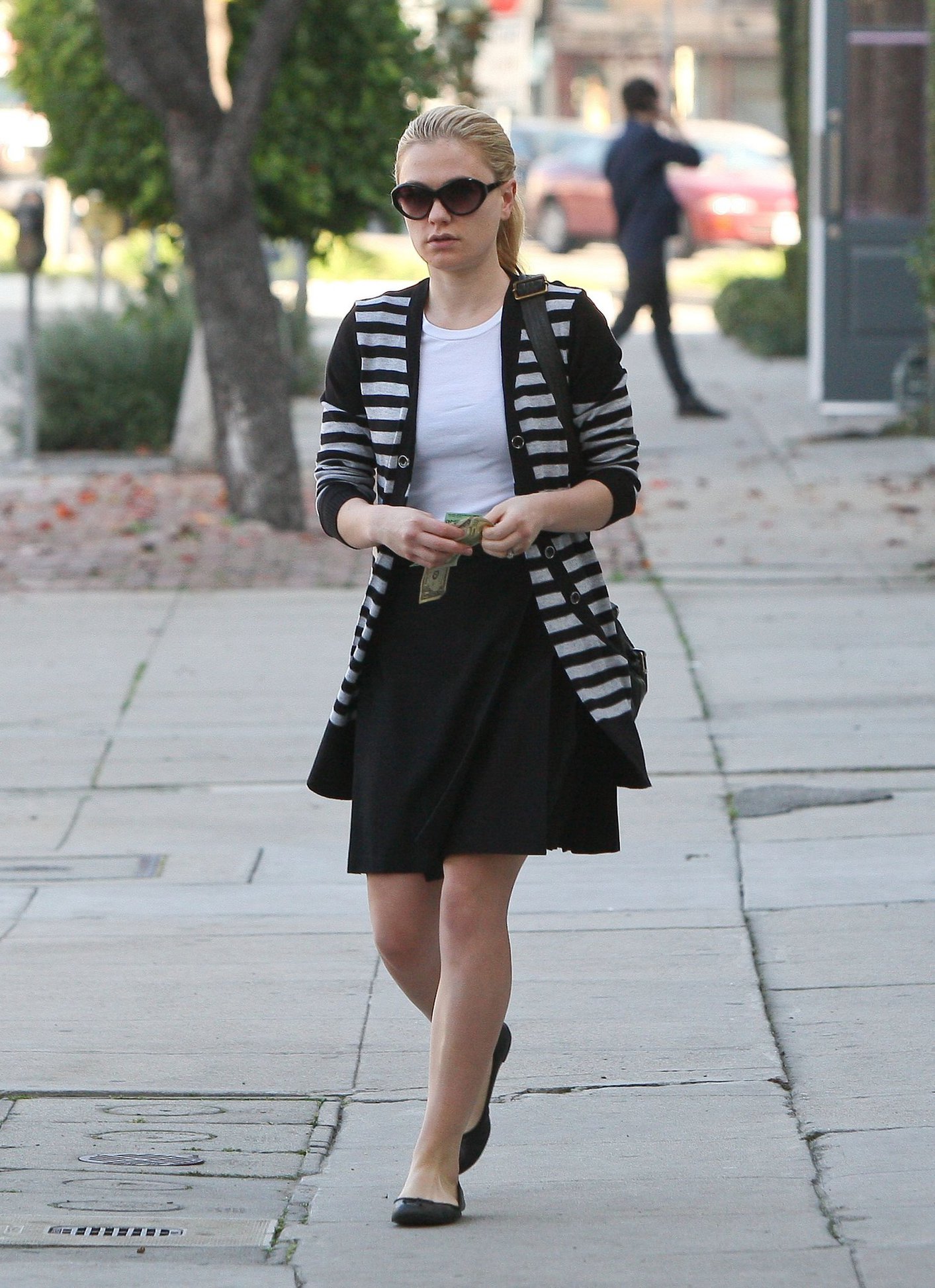 Anna Paquin at John Frieda Salon in Los Angeles on January 18, 2012