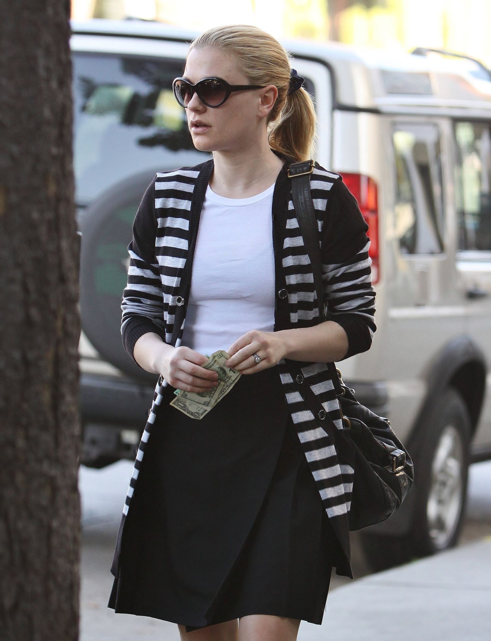 Anna Paquin at John Frieda Salon in Los Angeles on January 18, 2012