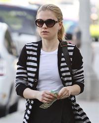 Anna Paquin at John Frieda Salon in Los Angeles on January 18, 2012
