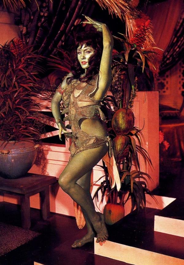 Susan Oliver in body paint