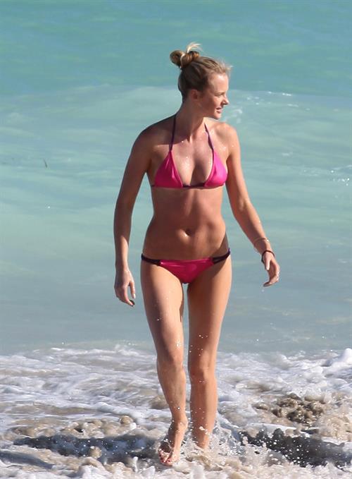 Anne Vyalitsyna bikini candids in Miami 11/23/12 