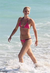 Anne Vyalitsyna bikini candids in Miami 11/23/12 