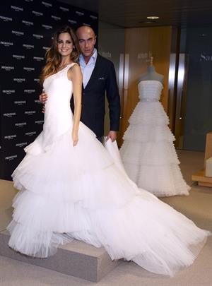 Ariadne Artiles presents Pronovias 2011 collection in Barcelona Spain on May 17, 2010