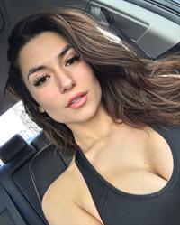 Luciana Del Mar taking a selfie