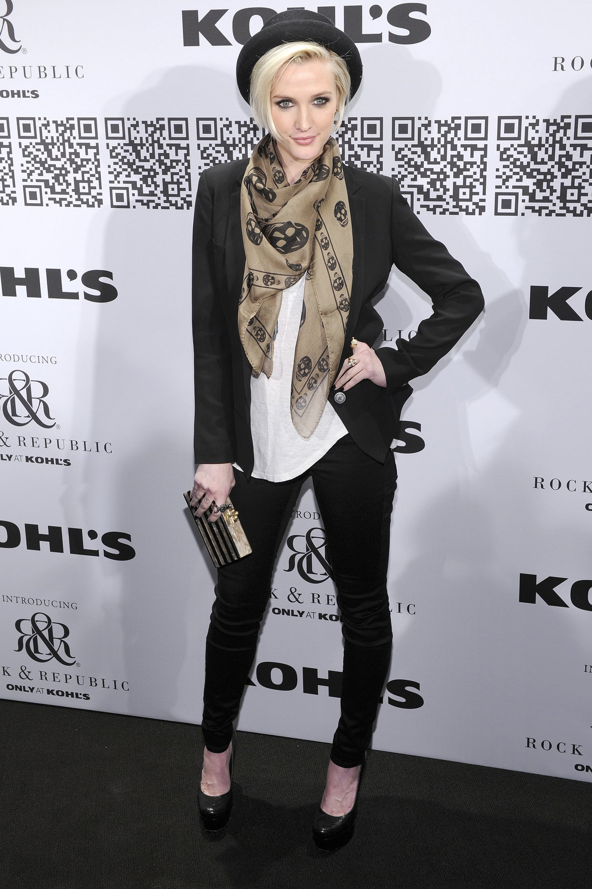 Ashlee Simpson at the Rock Republic for Kohl's fashion show on February 10, 2012