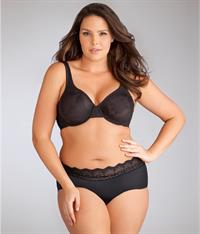 Candice Huffine in lingerie