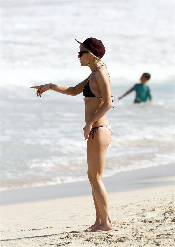 Ashlee Simpson bikini at beach in Hawaii 12/29/12 