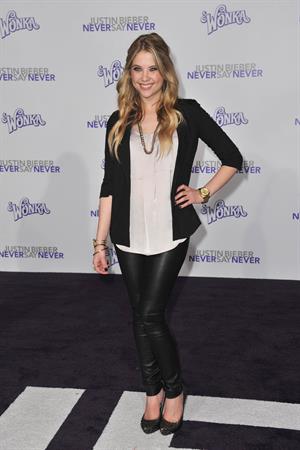 Ashley Benson Justin Bieber Never Say Never Los Angeles premiere on February 8, 2011