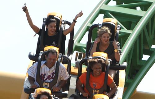 Ashley Benson and Vanessa Hudgens at Busch Gardens in Tampa Bay on March 3, 2012