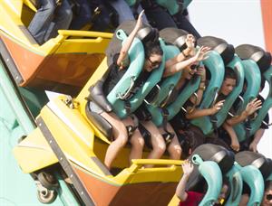 Ashley Benson and Vanessa Hudgens at Busch Gardens in Tampa Bay on March 3, 2012