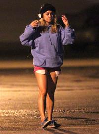 Ashley Benson and Vanessa Hudgens film Spring Breakers Florida on March 15, 2012