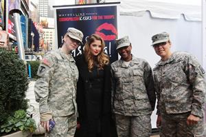 Ashley Benson – Kisses for the Troops Campaign 11/11/13 