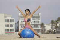 Bai Ling American-flag Bikini On Beach Los Angeles (10/04/12) 