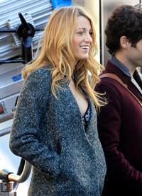 Blake Lively The Set of Gossip Girl in New York - October 11, 2012 