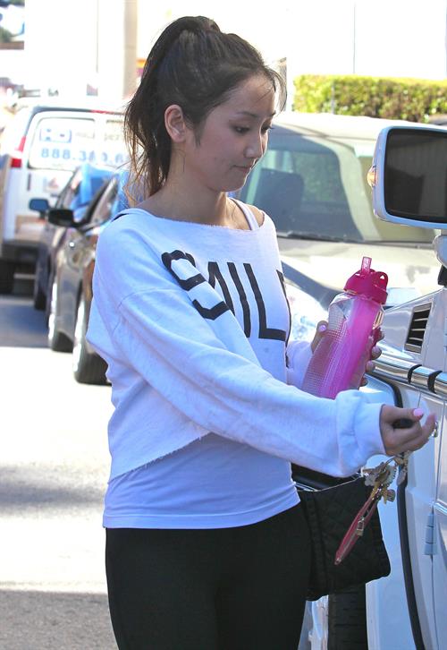 Brenda Song leaving the gym in Studio City 1/19/13 