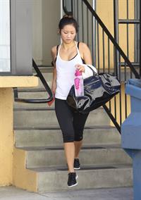 Brenda Song leaving a gym in LA 10/17/12 